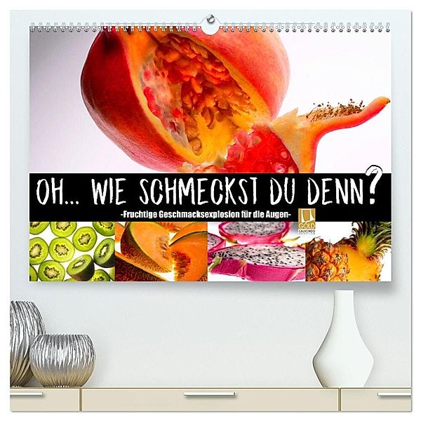 Fruchtige Geschmacksexplosion (hochwertiger Premium Wandkalender 2024 DIN A2 quer), Kunstdruck in Hochglanz, Ralf Wehrle & Uwe Frank (Black&White Fotodesign)