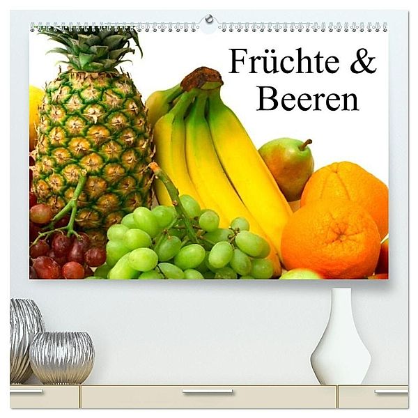 Früchte & Beeren (hochwertiger Premium Wandkalender 2025 DIN A2 quer), Kunstdruck in Hochglanz, Calvendo, Elisabeth Stanzer
