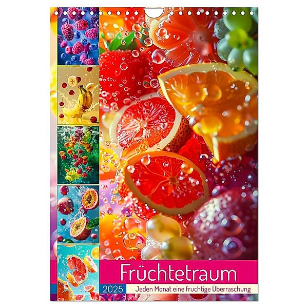 Früchtetraum - Jeden Monat eine fruchtige Überraschung (Wandkalender 2025 DIN A4 hoch), CALVENDO Monatskalender, Calvendo, Dirk Meutzner