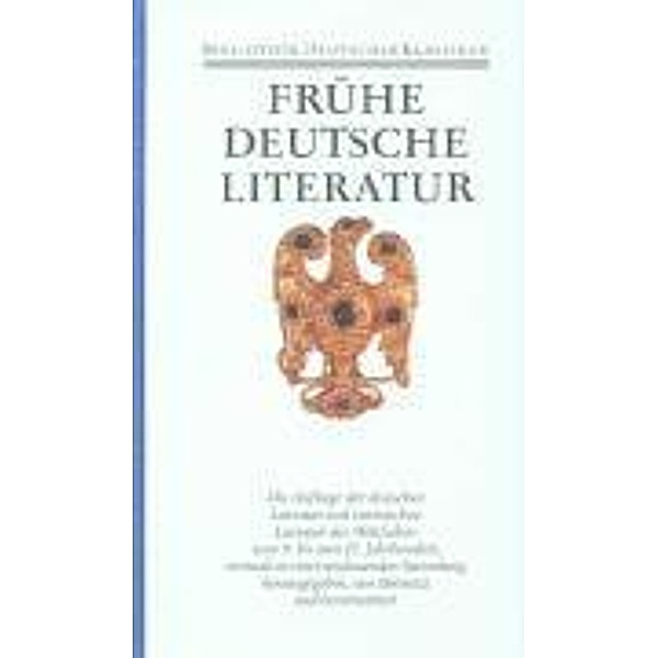 Frühe deutsche Literatur und lateinische Literatur in Deutschland 800-1150