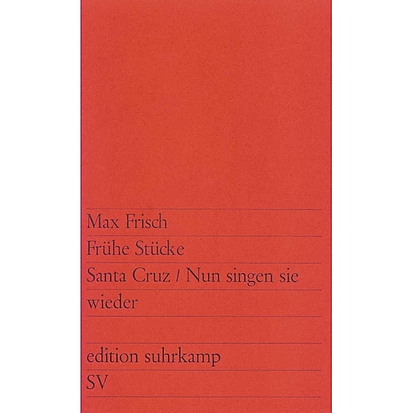 Frühe Stücke, Max Frisch