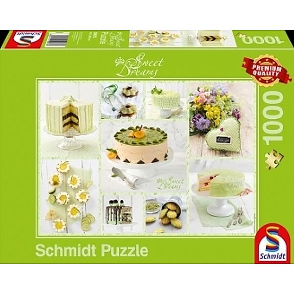 Frühlingsgrünes Kuchenbuffet (Puzzle)