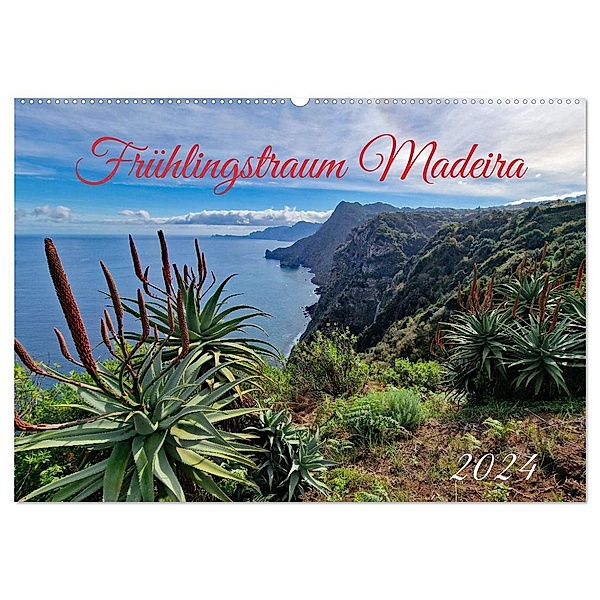 Frühlingstraum Madeira (Wandkalender 2024 DIN A2 quer), CALVENDO Monatskalender, Claudia Kleemann
