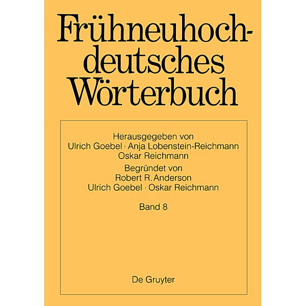 Frühneuhochdeutsches Wörterbuch / Band 8 / i - kuzkappe