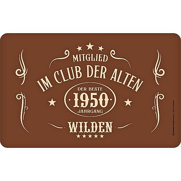 Frühstücksbrettchen 1950 Alte Wilde