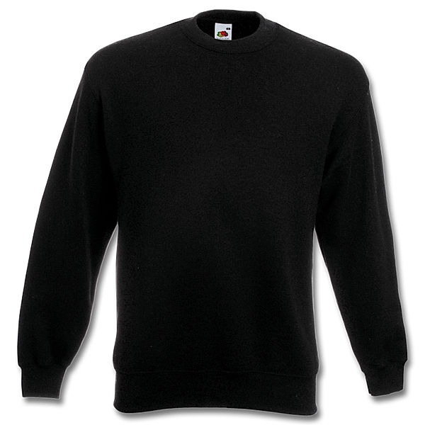 Fruit of the Loom Sweatshirt, schwarz (Größe: S)