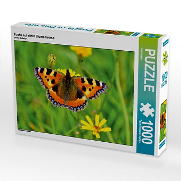 Fuchs auf einer Blumenwiese (Puzzle), Kattobello