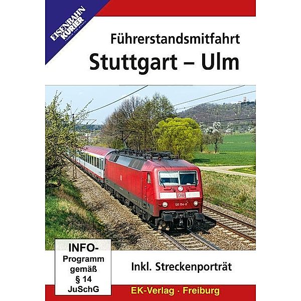 Führerstandsmitfahrt Stuttgart - Ulm, 1 DVD-Video