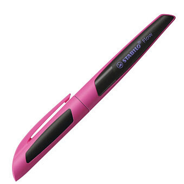 Füller - STABILO Flow SPORTY in pink/schwarz - Einzelstift - inklusive Patrone