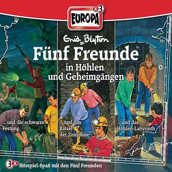 Fünf Freunde - 3er-Box: Fünf Freunde in Höhlen und Geheimgängen, Gabriele Hartmann, Enid Blyton