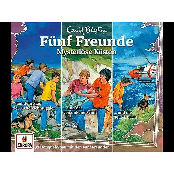 Fünf Freunde 3er Box - Mysteriöse Küsten.Box.34,3 Audio-CDs, Enid Blyton