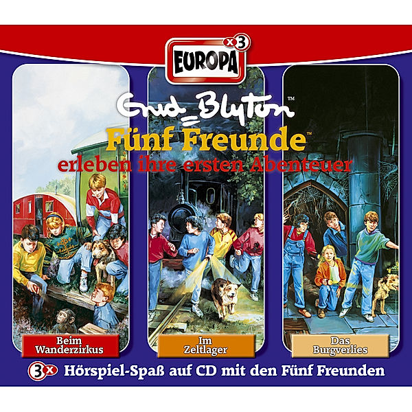 Fünf Freunde Band 1/2/3: 3er Box Fünf Freunde erleben ihre ersten Abenteuer (3 Audio-CDs), Enid Blyton