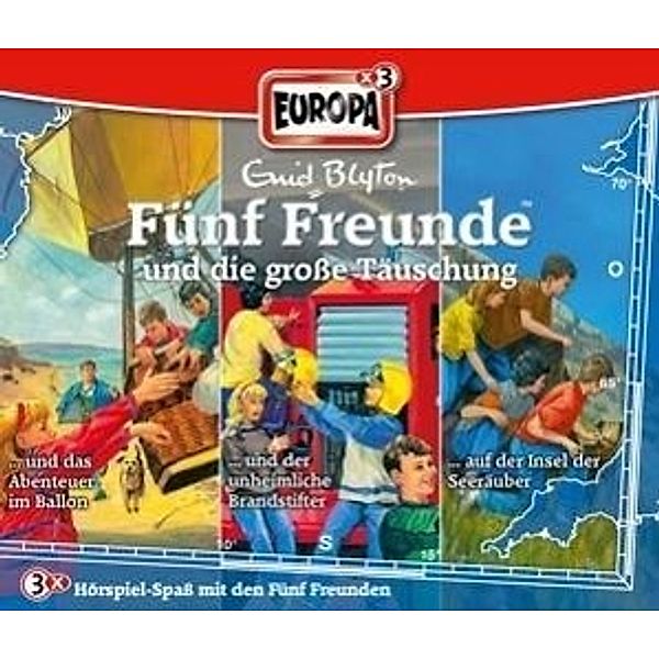 Fünf Freunde Band 37/67/92: 3er Box Fünf Freunde und die große Täuschung (3 Audio-CDs), Enid Blyton