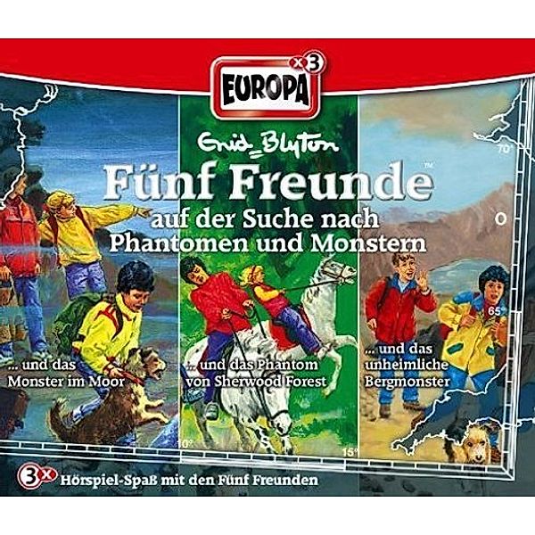 Fünf Freunde Band 39/52/77: 3er Box Fünf Freunde auf der Suche nach Phantomen und Monstern (3 Audio-CDs), Enid Blyton