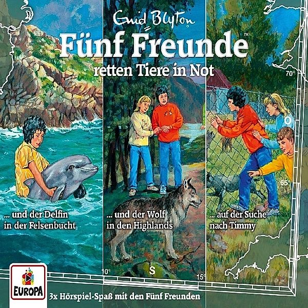 Fünf Freunde retten Tiere in Not - Box (Folgen 112,117,124) (3 CDs), Enid Blyton