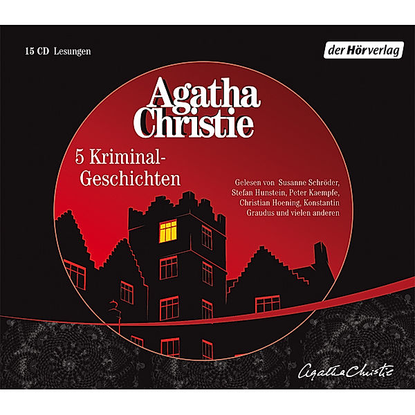 Fünf Kriminal-Geschichten, 15 Audio-CDs, Agatha Christie
