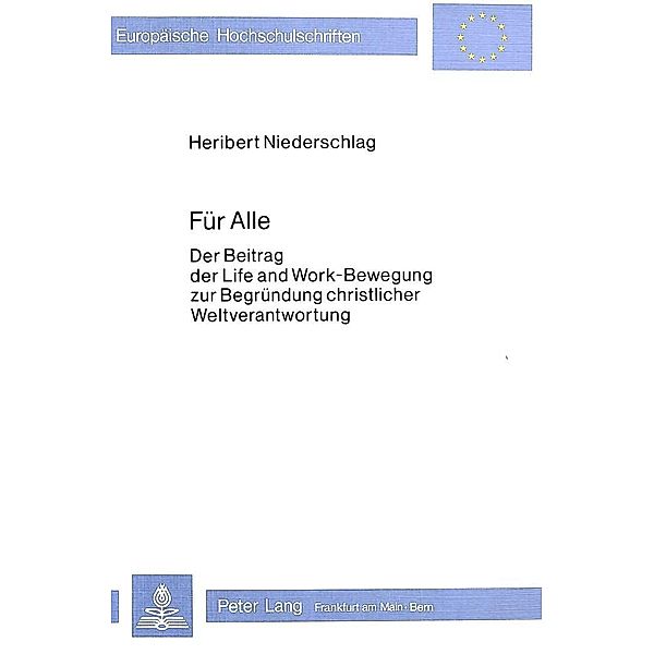 Für alle, Heribert Niederschlag