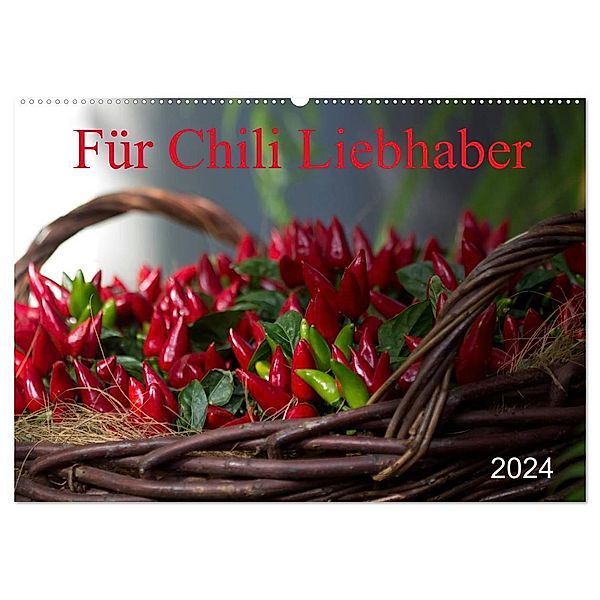 Für Chili Liebhaber (Wandkalender 2024 DIN A2 quer), CALVENDO Monatskalender, Schnellewelten
