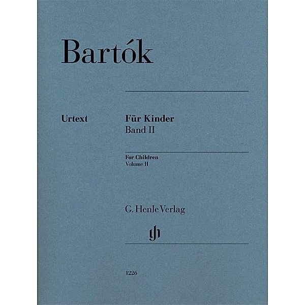 Für Kinder (rev. 1946), Klavier zu zwei Händen, Band II Béla Bartók - Für Kinder
