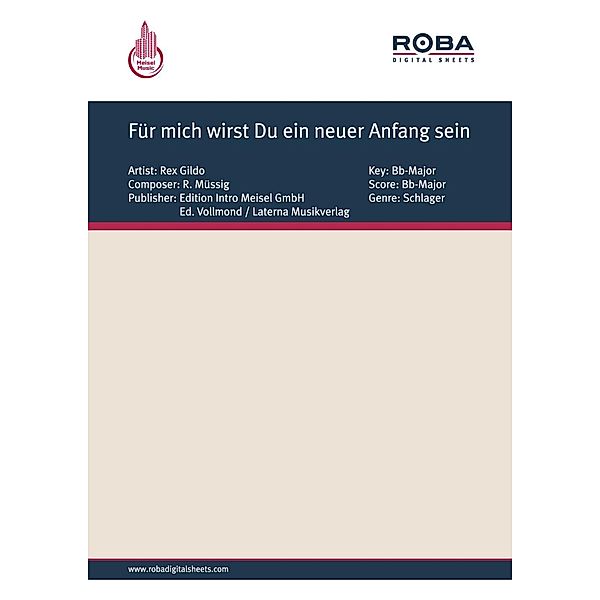 Für mich wirst Du ein neuer Anfang sein, R. Müssig, D. Reshöft, N. Hammerschmidt