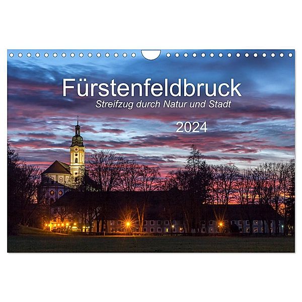 Fürstenfeldbruck - Streifzug durch Natur und Stadt (Wandkalender 2024 DIN A4 quer), CALVENDO Monatskalender, Michael Bogumil