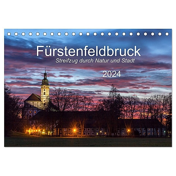 Fürstenfeldbruck - Streifzug durch Natur und Stadt (Tischkalender 2024 DIN A5 quer), CALVENDO Monatskalender, Michael Bogumil