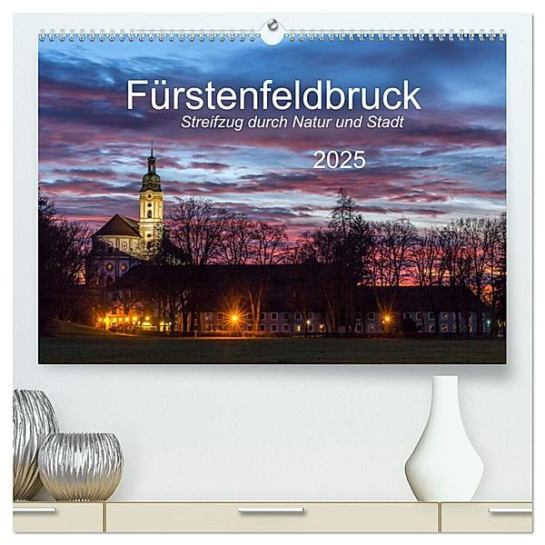 Fürstenfeldbruck - Streifzug durch Natur und Stadt (hochwertiger Premium Wandkalender 2025 DIN A2 quer), Kunstdruck in Hochglanz, Calvendo, Michael Bogumil