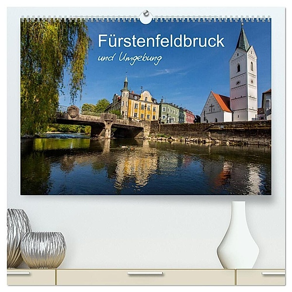 Fürstenfeldbruck und Umgebung (hochwertiger Premium Wandkalender 2024 DIN A2 quer), Kunstdruck in Hochglanz, Ferry Böhme