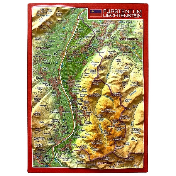 Fürstentum Liechtenstein, Reliefpostkarte, André Markgraf, Mario Engelhardt