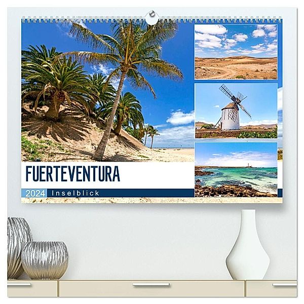 FUERTEVENTURA - Inselblick (hochwertiger Premium Wandkalender 2024 DIN A2 quer), Kunstdruck in Hochglanz, Andrea Dreegmeyer