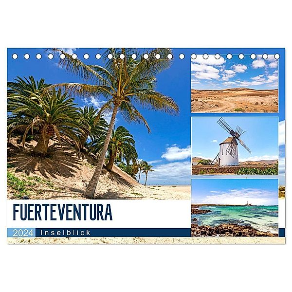 FUERTEVENTURA - Inselblick (Tischkalender 2024 DIN A5 quer), CALVENDO Monatskalender, Andrea Dreegmeyer