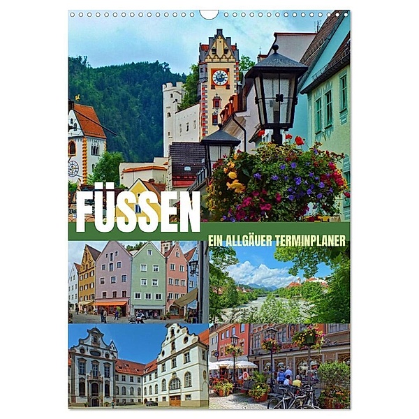 Füssen - Ein Allgäuer Terminplaner (Wandkalender 2025 DIN A3 hoch), CALVENDO Monatskalender, Calvendo, Holger Felix