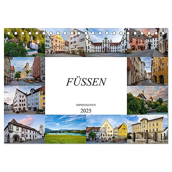 Füssen Impressionen (Tischkalender 2025 DIN A5 quer), CALVENDO Monatskalender, Calvendo, Dirk Meutzner