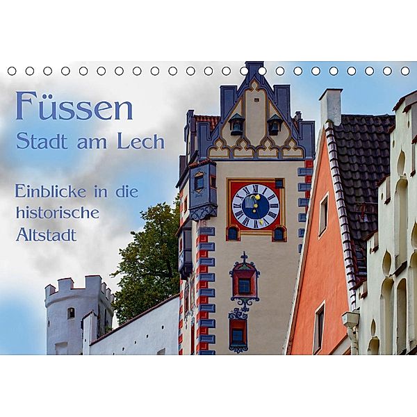 Füssen - Stadt am Lech (Tischkalender 2021 DIN A5 quer), Brigitte Jaritz