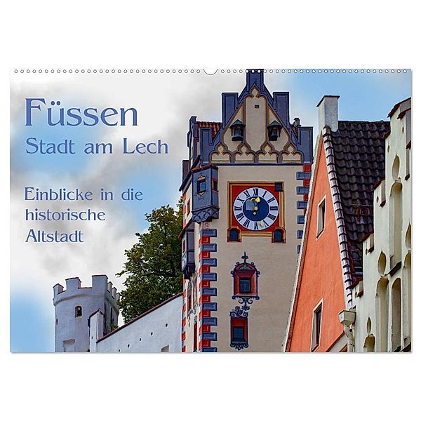 Füssen - Stadt am Lech (Wandkalender 2024 DIN A2 quer), CALVENDO Monatskalender, photography brigitte jaritz