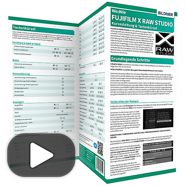 Fujifilm X RAW Studio - Kurzanleitung & Tastenkürzel, Ulrich Dorn