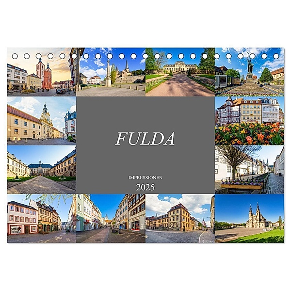 Fulda Impressionen (Tischkalender 2025 DIN A5 quer), CALVENDO Monatskalender, Calvendo, Dirk Meutzner
