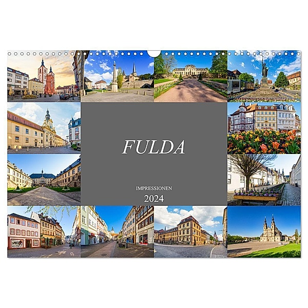 Fulda Impressionen (Wandkalender 2024 DIN A3 quer), CALVENDO Monatskalender, Dirk Meutzner