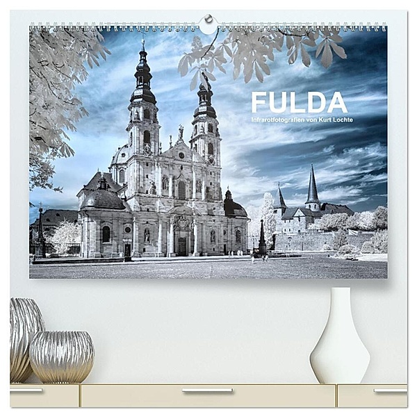 Fulda - Infrarotfotografien von Kurt Lochte (hochwertiger Premium Wandkalender 2024 DIN A2 quer), Kunstdruck in Hochglanz, Kurt Lochte