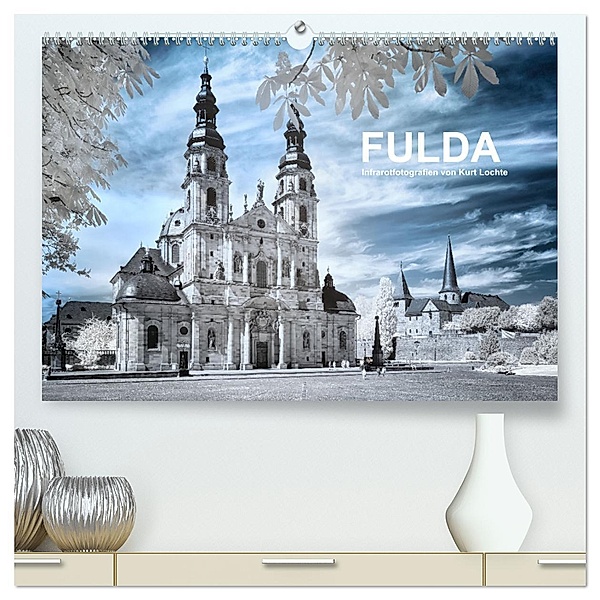 Fulda - Infrarotfotografien von Kurt Lochte (hochwertiger Premium Wandkalender 2025 DIN A2 quer), Kunstdruck in Hochglanz, Calvendo, Kurt Lochte
