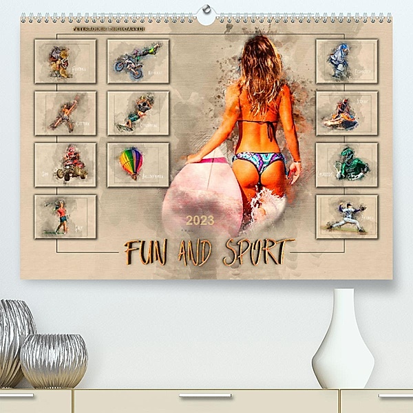 Fun and Sport (Premium, hochwertiger DIN A2 Wandkalender 2023, Kunstdruck in Hochglanz), Peter Roder