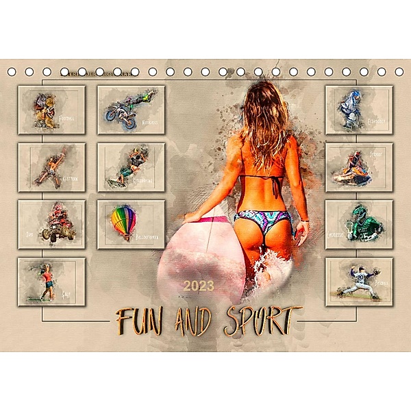 Fun and Sport (Tischkalender 2023 DIN A5 quer), Peter Roder