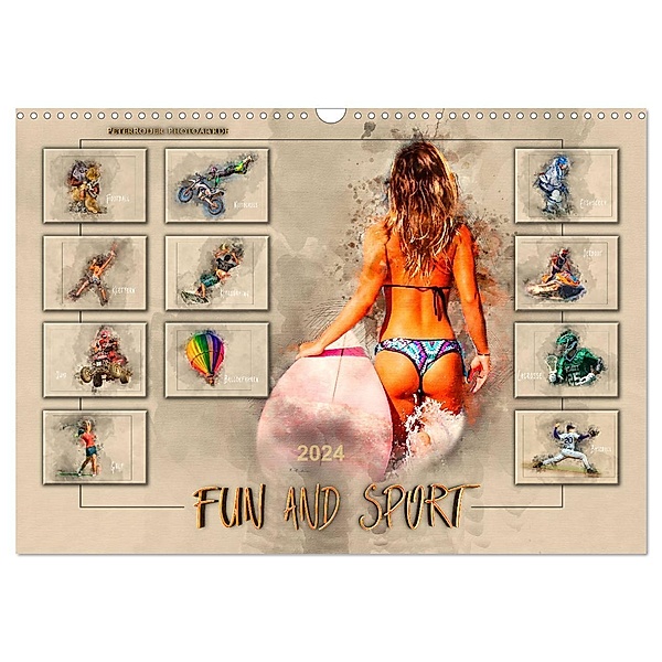 Fun and Sport (Wandkalender 2024 DIN A3 quer), CALVENDO Monatskalender, Peter Roder