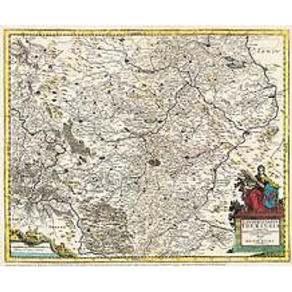 Funcke, D: Karte des Landes Thüringen 1690, David Funcke