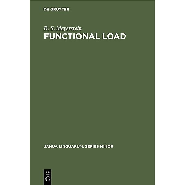 Functional load, R. S. Meyerstein