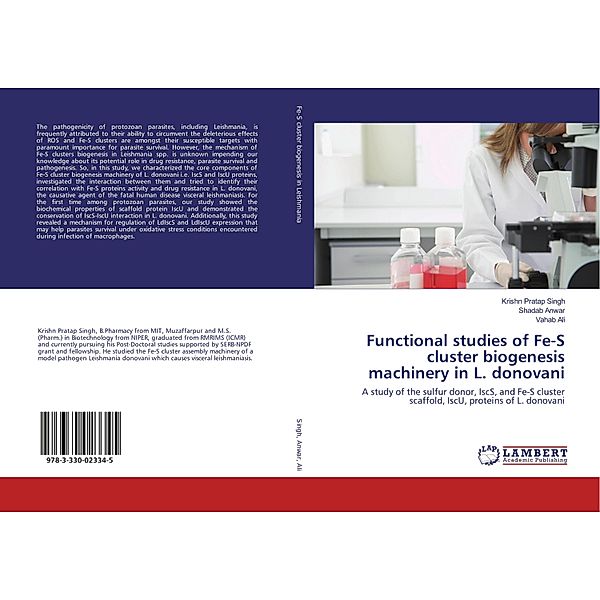 Functional studies of Fe-S cluster biogenesis machinery in L. donovani, Krishn Pratap Singh, Shadab Anwar, Vahab Ali