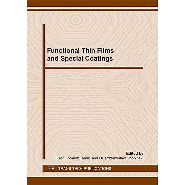 Functional Thin Films and Special Coatings