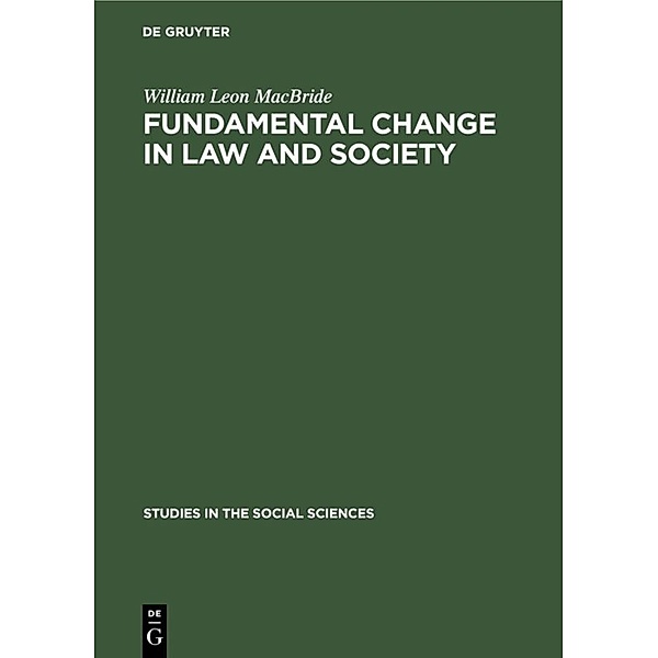 Fundamental change in law and society, William Leon MacBride
