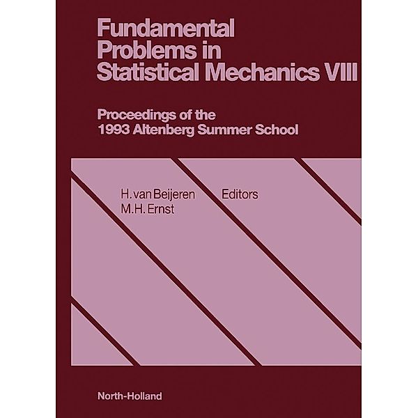 Fundamental Problems in Statistical Mechanics, VIII