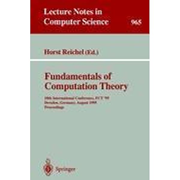 Fundamentals of Computation Theory